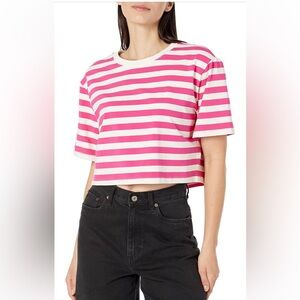 The Drop Women's Sydney Short-Sleeve Cropped Crew Neck T-Shirt..(NWT)medium